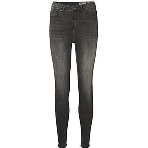 VERO MODA VMSOPHIA Skinny Fit Jeans voor dames, hoge taille, Donkergrijs denim, (M) W x 34L
