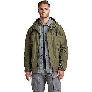 G-STAR RAW Sporty jas met capuchon voor heren, groen (Shadow Olive D296-B230), M, Groen (Shadow Olive D296-b230), M