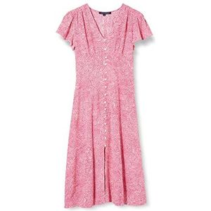 French Connection Dames Bernice Delphine V-hals Jurk Casual, Zee Roze, 36