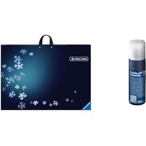 Ravensburger Puzzelmap voor puzzels tot 1000 stukjes, combinatie van puzzelsorteerbak en puzzelmat, accessoires voor het opbergen van puzzels & Ravensburger 179541 Puzzellijm: Conserver Permanent