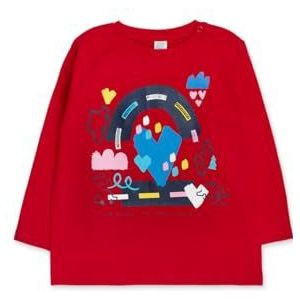 Tuc Tuc T-shirt voor meisjes, Rood, 12 Maanden