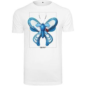 Mister Tee So Fly Tee T-shirt voor heren, T-shirt met print op de voorkant, grafisch T-shirt, streetwear, wit, XS