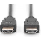 DIGITUS HDMI High Speed aansluitkabel, type A St/St, 1.0m, Ultra HD 60p - vergulde contacten - zwart