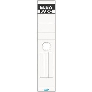 Elba 100420958 Rado etiketten voor hangmappen, zelfklevend, 10 stuks, wit