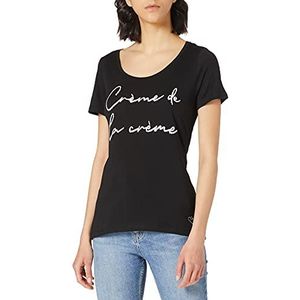 KEY LARGO Dames Cream Ronde T-Shirt, zwart (1100), XXL