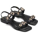 GIOSEPPO - Siren - Platte Sandalen - Zwart