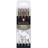 Pigma Micron Licht Koel Grijs set van 4