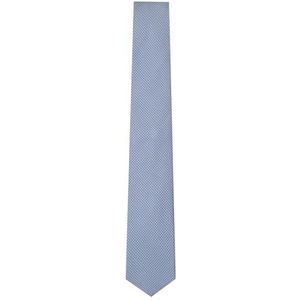 Hackett London Heren Tussah Raw Silk Ties, Blauw (Blauw/Grijs), One Size, Blauw (Blauw/Grijs), Eén maat