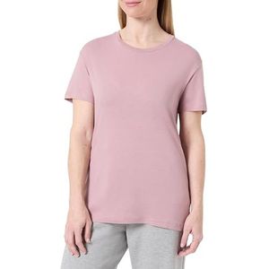 REPLAY Dames T-shirt met korte mouwen met ronde hals, Powder Rose 465 (roze), L
