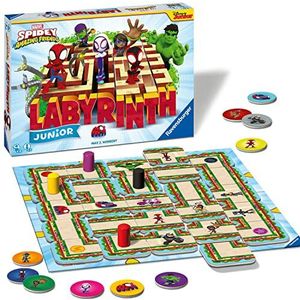 Ravensburger Labyrinth Spidey, bordspel voor het hele gezin, 2-4 spelers, cadeau-idee voor kinderen vanaf 4 jaar, Italiaanse editie, exclusief door Amazon