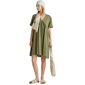 UNITED COLORS OF BENETTON - Jurk - Lichtgroen - Viscose - Kwartmouw - Kort/mini