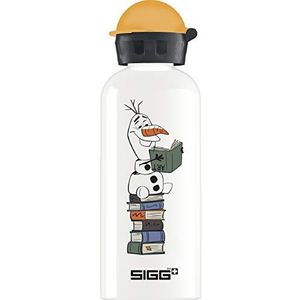 SIGG - Aluminium waterfles voor kinderen - KBT Disney Olaf II - Lekvrij - Lichtgewicht - BPA-vrij - Klimaatneutraal gecertificeerd - Wit - 0,6L