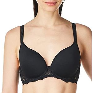 Simone Perele Women's Caresse 3D Plunge Bra, 30E, Black
