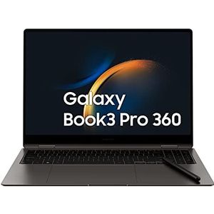 Samsung Galaxy Book3 Pro 360 NP960QFG-KA3IT laptop Intel® Core™ i7 i7-1360P Hybride (2-in-1) 40,6 cm (16") Touchscreen WQXGA+ 16 GB LPDDR5-SDRAM 512 GB SSD Wi-Fi 6E (802.11ax) Windows 11 Home Grafiet
