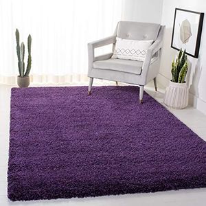 Safavieh Milan Flokatiet tapijt, loper modern 5'1"" x 8' violet