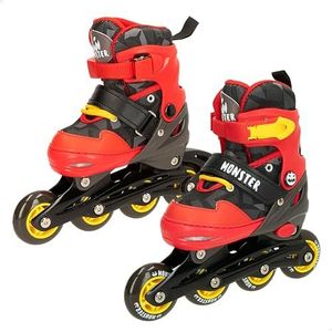 COLORBABY CB Riders 47558 Inlineskates, verstelbaar, maat S 28-32, spookdesign, veilige en comfortabele pasvorm, veiligheidsrem achter, verstelbare maat, optimaal voor beginners