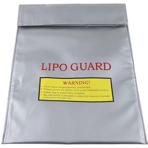 YUNIQUE GREEN-CLEAN-POWER - Veiligheidszak voor Lipo-batterijen, vlamvertragend en explosiebestendig materiaal, 300 x 230 mm, 1 stuks - beschermhoes ideaal voor het opladen en vervoeren van