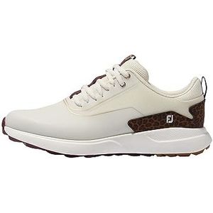 FootJoy Performa golfschoen voor dames, crème/beige/multi, maat 38 EU, Crème Beige Multi, 5 UK Wide