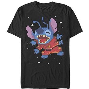 Disney Lilo & Stitch - Stitch Pixel Unisex Crew neck T-Shirt Black L