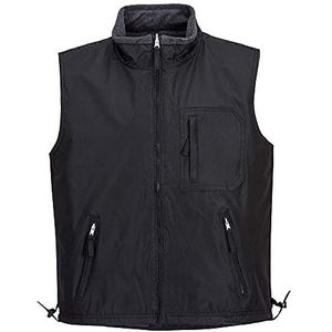 Portwest S418 RS Omkeerbare Bodywarmer, Zwart, Grootte M