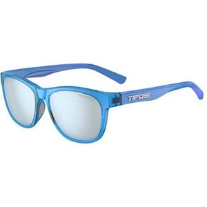 Tifosi Swank Single Lens Eyewear - Crystal Sky Blue/Smoke Bright Blue
