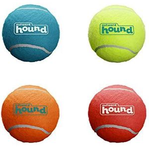 Outward Hound Squeaker Ballz - Apporteerspeeltje voor honden - Small - 4 stuks