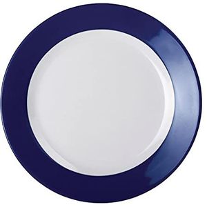 Olympia Kristallon Gala borden van melamine, blauwe rand, 230 mm, 6 stuks