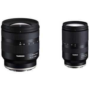 TAMRON B060 11-20mm F/2.8 Di III-A RXD, lens voor Sony E-Mount (APS-C), zwart, groothoek & TAMRON 17-70 mm F/2.8 Di III-A VC RXD-zoomlens voor APS-C spiegelloze systeemcamera's - voor Sony E-mount
