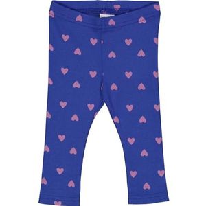Fred's World by Green Cotton Baby meisje Heart Leggings, Star Blue/Pink Haze, 62