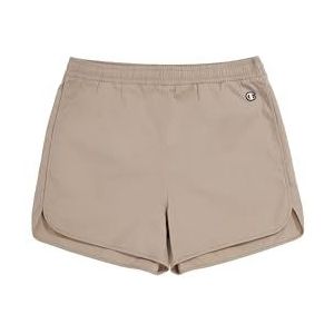 Champion Legacy Icons W - Stretch Cotton Twill C-logo shorts, lichtbruin, M dames SS24, Lichtbruin, M