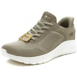 Skechers Bobs Squad Chaos Sneaker voor dames, Taupe, 36 EU