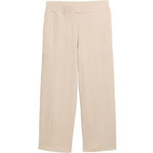 TOM TAILOR Crinkle Culotte damesbroek, 38002 - Champagne Structuur, 44W / 28L