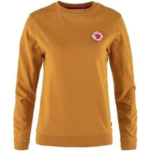 Fjallraven 87230-166 1960 Logo Badge Sweater W Shirt met lange mouwen Dames Acorn Maat XXS