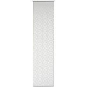 Elbersdrucke Semi-transparant schuifgordijn Slalom 00 wit 245 x 60 cm paneelgordijn voor woonkamer slaapkamer hal 196479