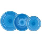 Quid Vita tafelservies 18-delig, keramiek, blauw, 32 x 30 x 30 cm