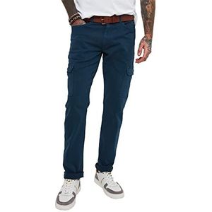 Joe Browns Heren Slim Fit Zomer Combat Broek Blauw, 32 Regular, 32/32, marineblauw, 32W / 32L