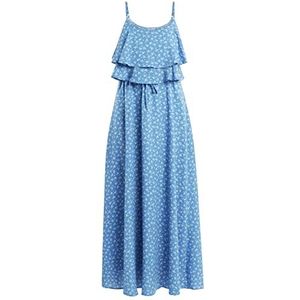 myMo Esha maxi-jurk voor dames met all-over print, blauw, M