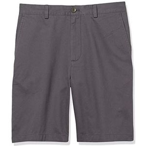 Amazon Essentials Men's Korte broek met binnenbeenlengte van 23 cm en klassieke pasvorm, Grijs, 32