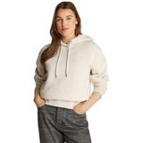 Tommy Hilfiger Dames MDRN REG CORP LOGO HOODIE WW0WW43598 Pullover Hoodie, Bruin, 3XL, Bruin (havermoutmelk), 3XL grote maten
