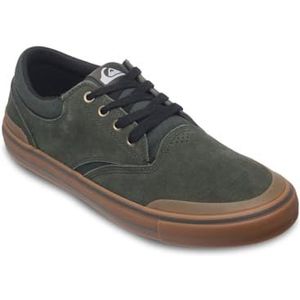Quiksilver - Chaussures - Vert Olive - Cuir, Textile, Caoutchouc