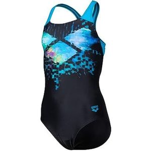 ARENA Feel Multi Pixels Swim Pro Back badpak voor meisjes, met voering aan de voorkant