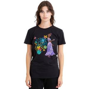 Encanto Isabela Do What Makes You Happy dames T-shirt, zwart, groot, Zwart, L