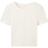 TOM TAILOR T-shirt voor meisjes, 12906 - Wool White, 164 cm