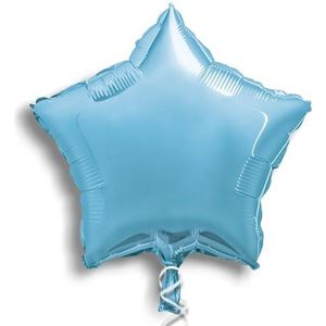 Unique Party 77970 Folie Stervormige Ballon-45 cm-Lichtblauw