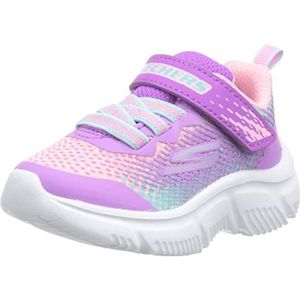 Skechers Go Run 650 Sneaker voor meisjes, Paarse Mesh Multi Trim, 33 EU