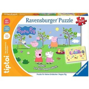 Ravensburger tiptoi Puzzle 00163 Puzzle für kleine Entdecker: Peppa Pig, Kinderpuzzle für Kinder ab 4 Jahren, Peppa Pig Geschenk, Peppa Pig Puzzle