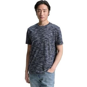 TOM TAILOR T-shirt voor heren, 38091 - Navy Multicolor Inject, S