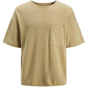 JACK & JONES Heren Jprbluleon Knit Crew Neck Ss, Maansteen, XL