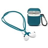 Legami - Air'n Go Set - Tas en Sleutelkoord - Petrol Blue - Siliconen