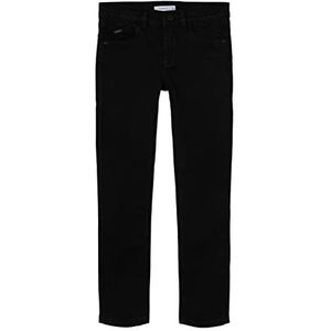 NAME IT Boy X-Slim Fit Jeans Denim, Black Denim/Detail: ongewassen, 128 cm